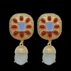 Susmie's Alegrías Earrings< Golden | Stone