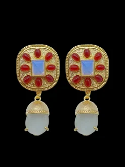 Susmie's Alegrías Earrings< Golden | Stone