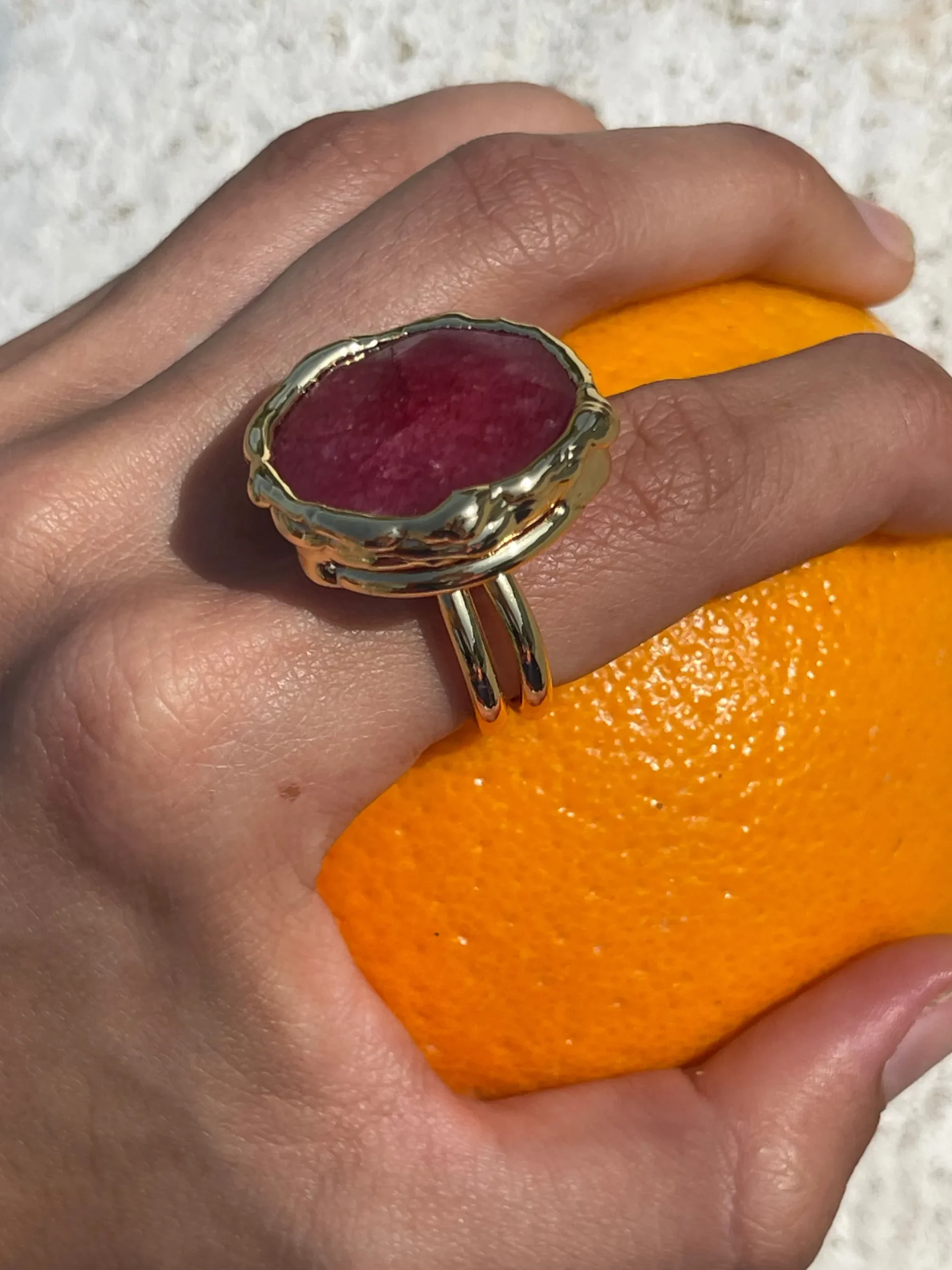 Susmie's Amor de noche Ring< Stone | Golden