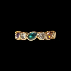Susmie's Anastacia Organic Ring< Stone | Golden