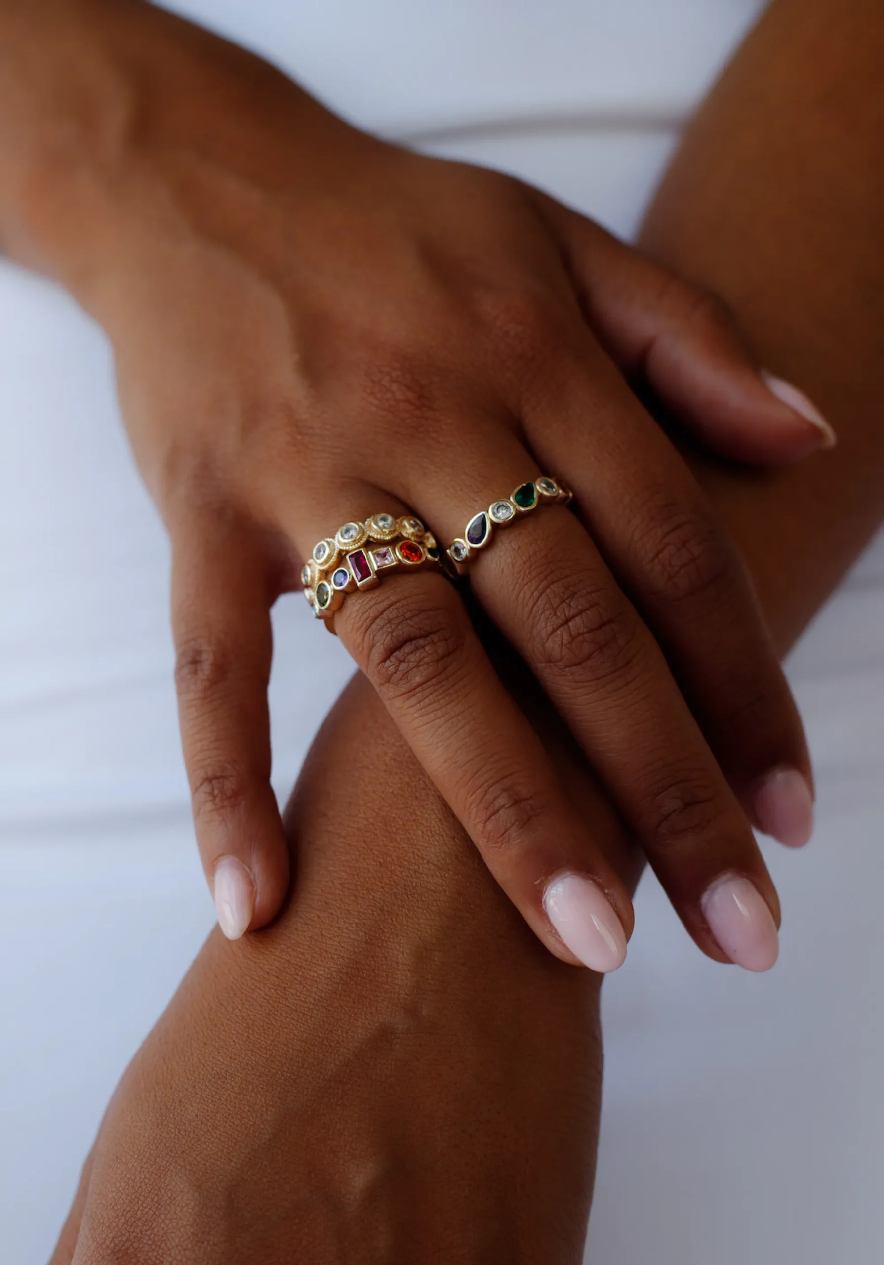 Susmie's Anastacia Organic Ring< Stone | Golden