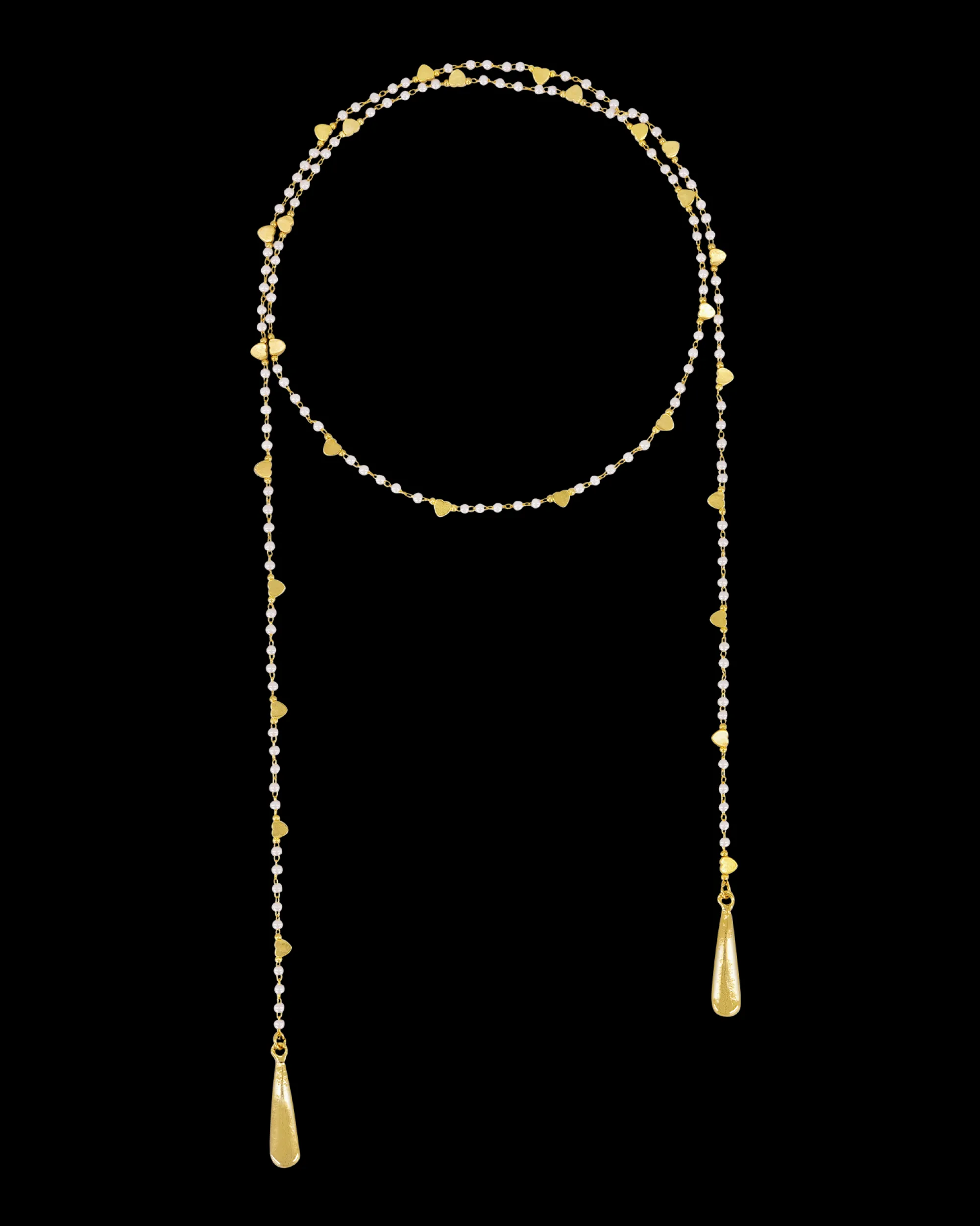 Susmie's Arena Hearts Necklace< Golden