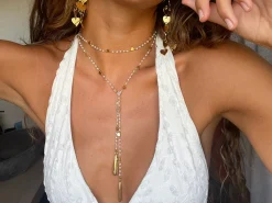 Susmie's Arena Hearts Necklace< Golden