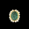 Susmie's ¡Ay Mamá! -Green Ring< Stone | Golden
