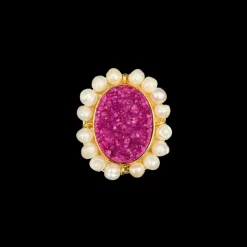 Susmie's ¡Ay Mamá! -Pink Ring< Stone