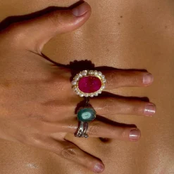 Susmie's ¡Ay Mamá! -Pink Ring< Stone