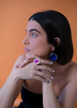 Susmie's ¡Ay Mamá! -Pink Ring< Stone