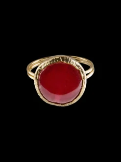 Susmie's Boogie Ring - Pink< Stone | Golden