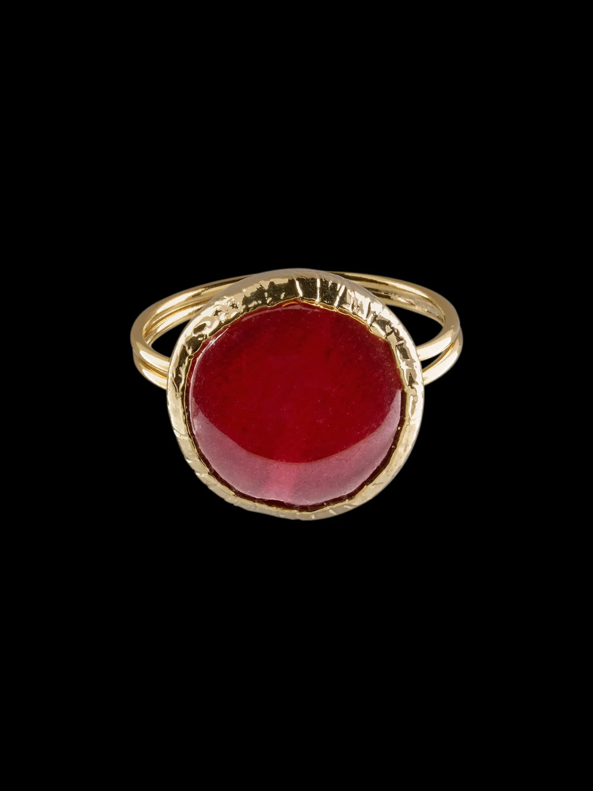 Susmie's Boogie Ring - Pink< Stone | Golden