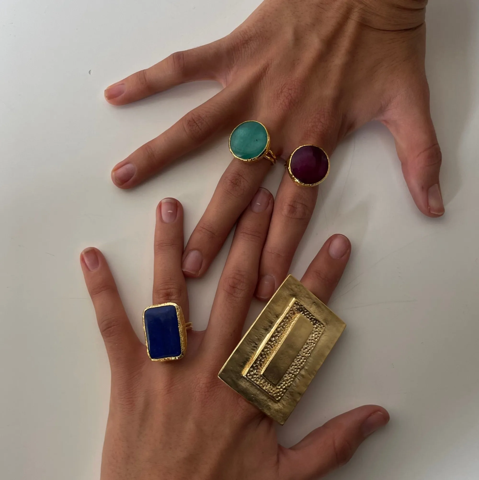 Susmie's Boogie Ring - Pink< Stone | Golden