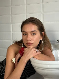 Susmie's Bubbly Silver Earrings< Silver