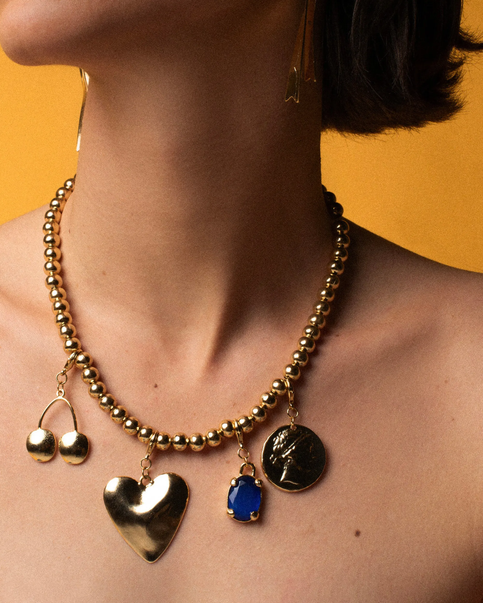 Susmie's Coin Charm Gold< Mixed Necklaces | Golden