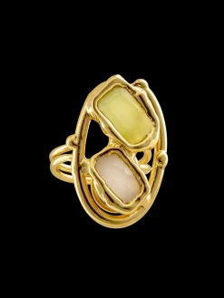 Susmie's Como el mar Green Ring< Stone | Golden