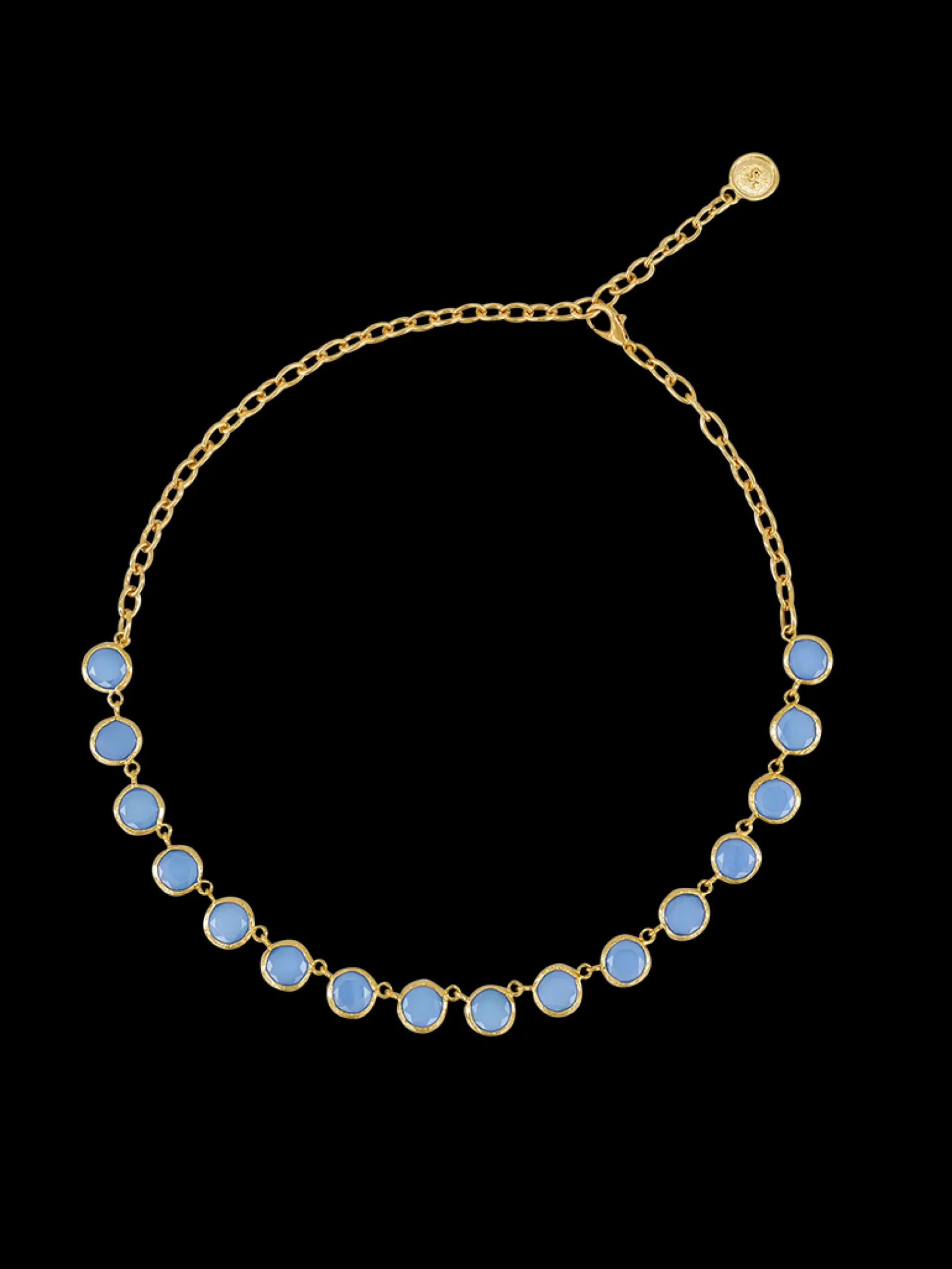 Susmie's Corazón Roto Blue Necklace< Stone | Golden
