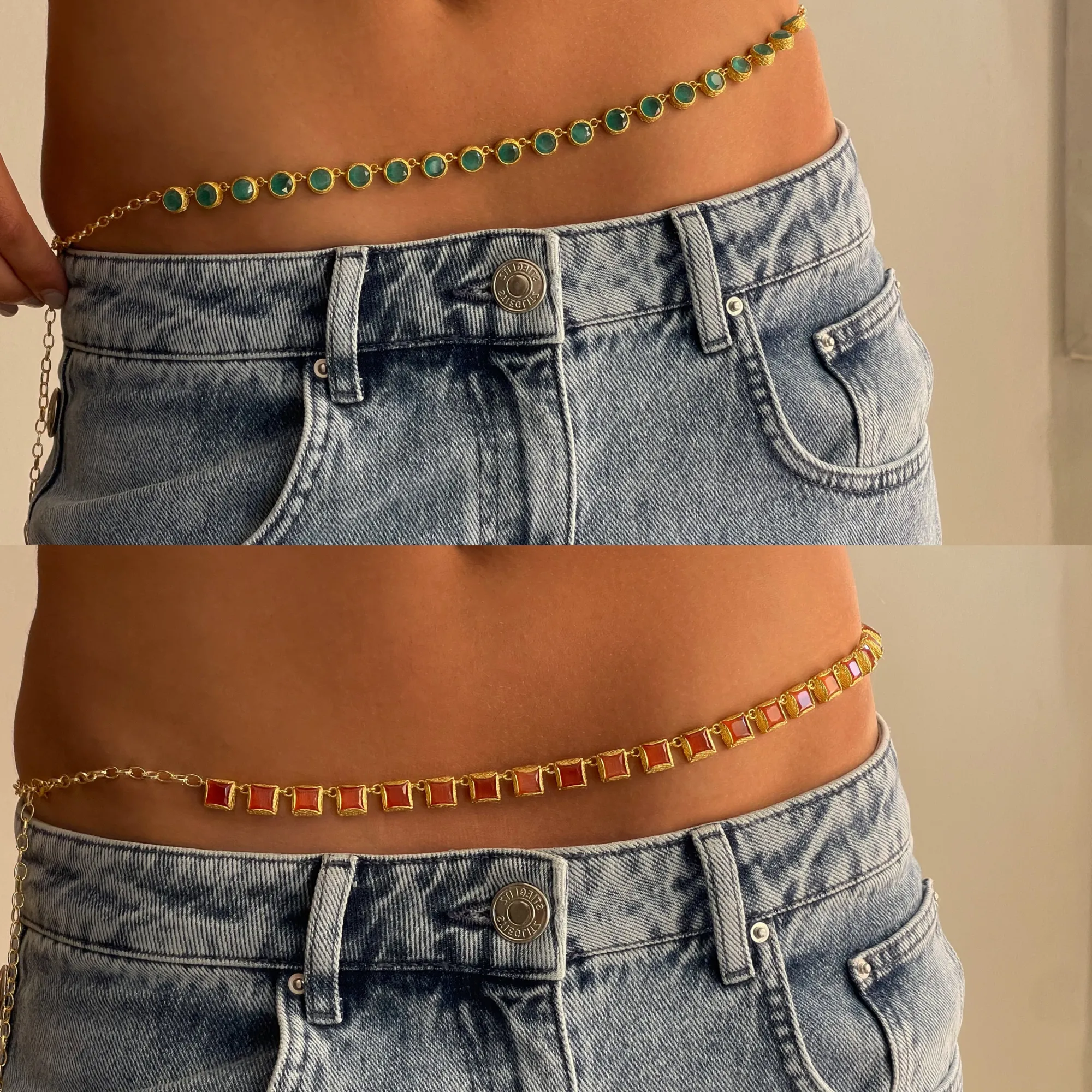 Susmie's Corazón Roto Necklace/Belt Turquoise< Belts | Stone