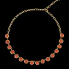 Susmie's Corazón Roto Red Necklace< Stone | Golden