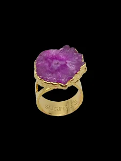 Susmie's Cosmos Purple - Ring< Stone | Golden