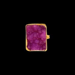 Susmie's Earth Pink Ring< Golden | Stone
