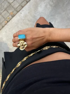 Susmie's Flowery Ring< Golden