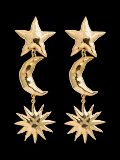 Susmie's Galaxy Earrings< Golden