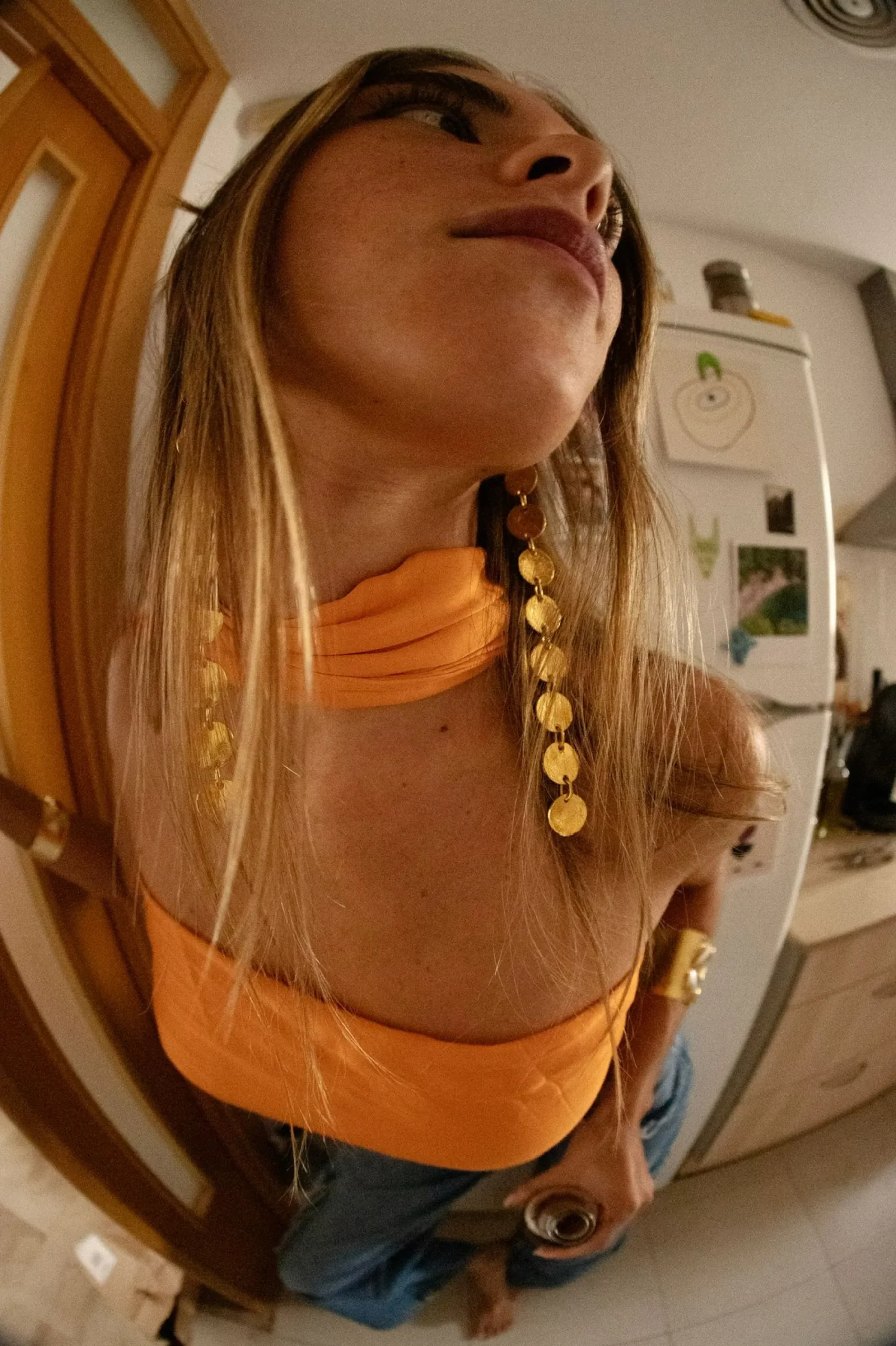 Susmie's I used to Cry Earrings< Golden
