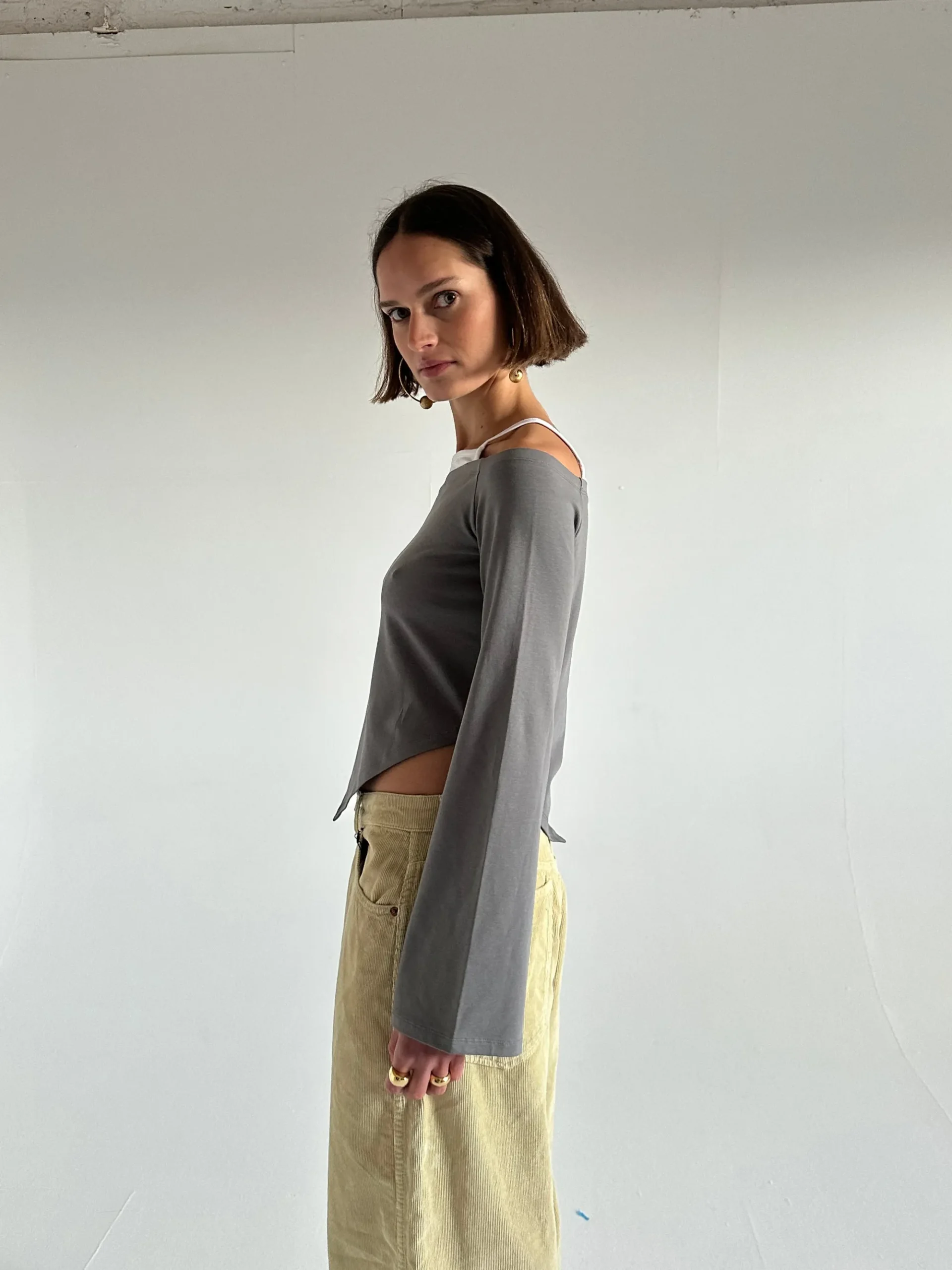 Susmie's Lifetime Rodeo Grey&White T-Shirt< Tops