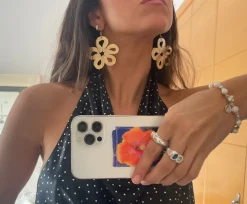 Susmie's Mami ha florío - Small Size Earrings< Golden
