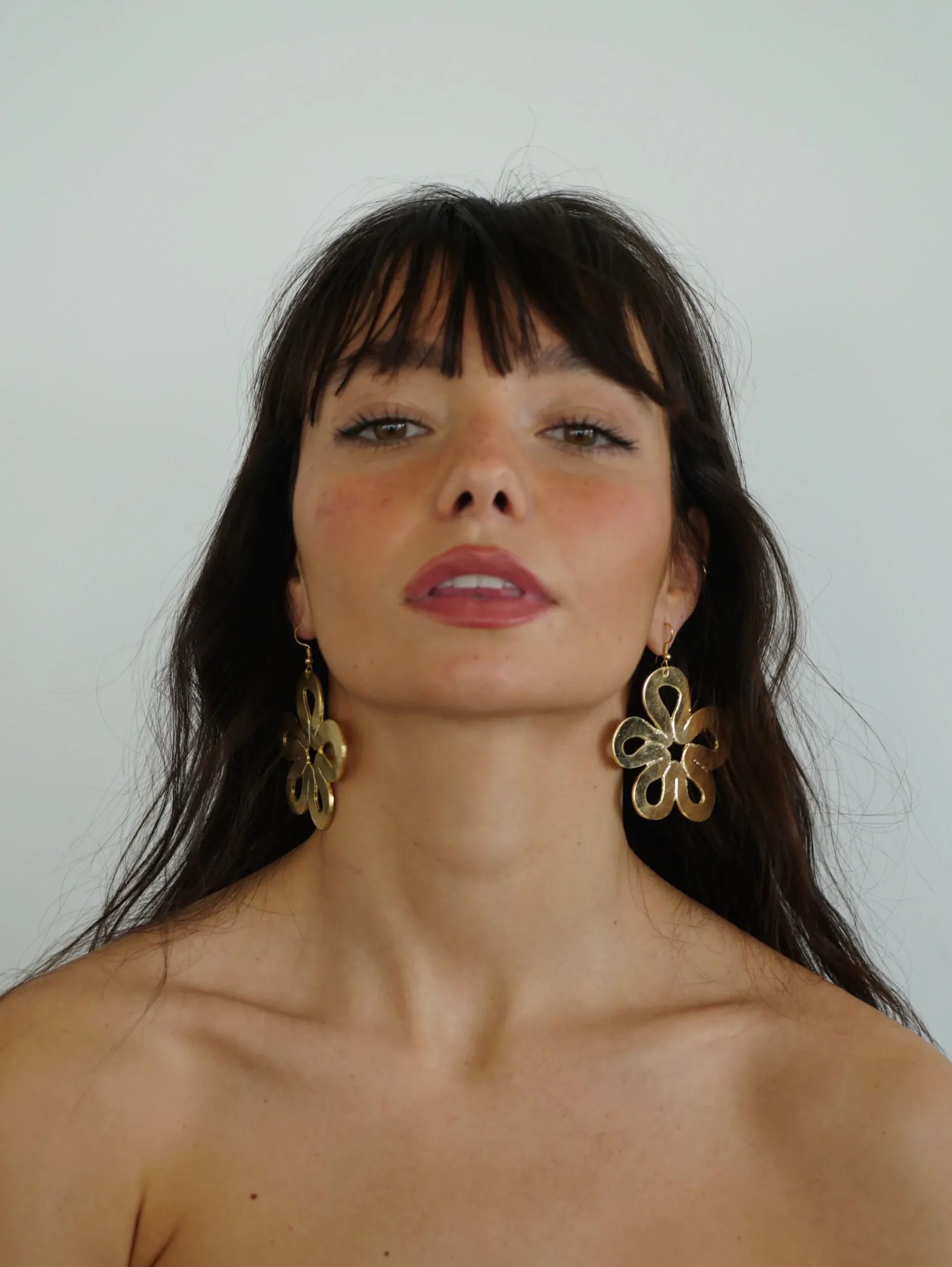 Susmie's Mami ha florío - Small Size Earrings< Golden