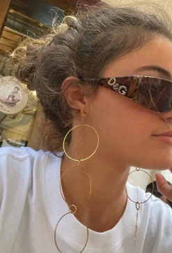 Susmie's Maxi Leo earrings< Golden