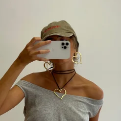 Susmie's Melted Heart Earrings< Golden