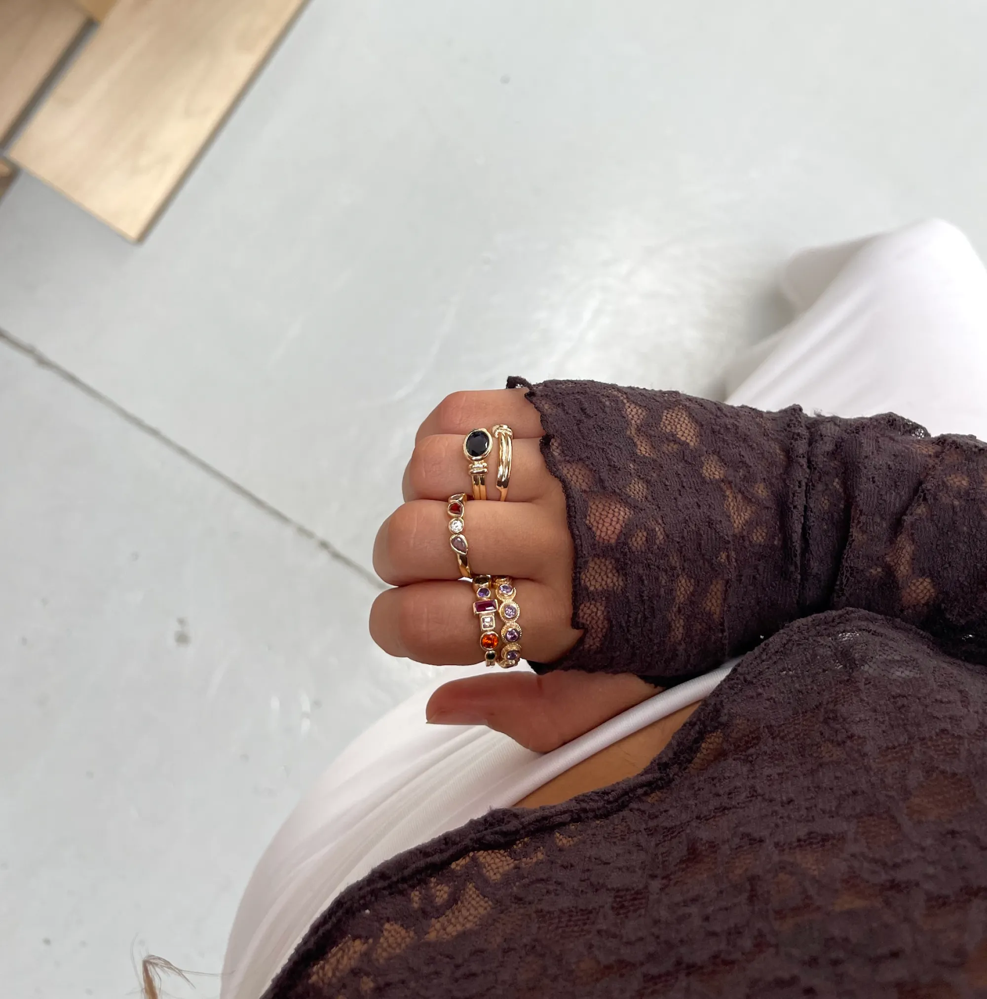 Susmie's NOMEOLVIDES Amatista Ring< Stone | Golden