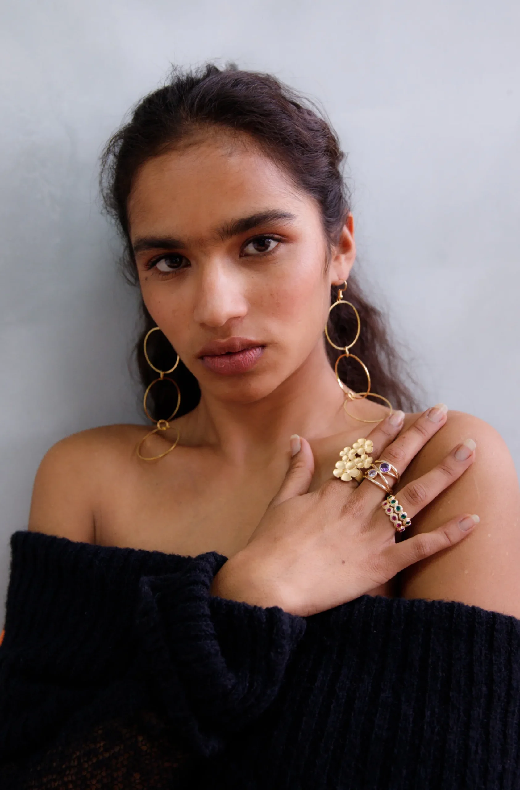 Susmie's NOMEOLVIDES Esmeralda Ring< Stone | Golden