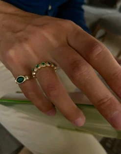 Susmie's NOMEOLVIDES Esmeralda Ring< Stone | Golden