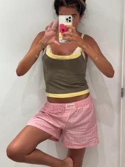 Susmie's Not from my Boyfriend Shorts Pink< Pants