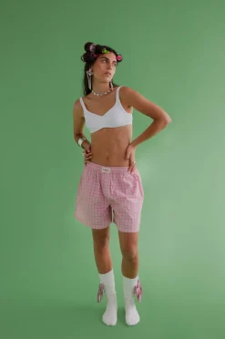 Susmie's Not from my Boyfriend Shorts Pink< Pants
