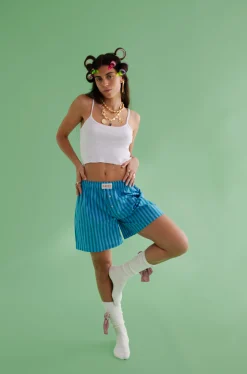 Susmie's Not from my Boyfriend Shorts Blue< Pants