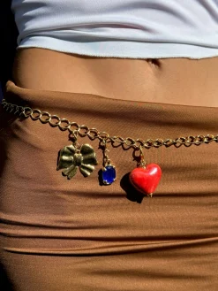 Susmie's Pink Heart Ceramic Charm< Mixed Necklaces | Stone