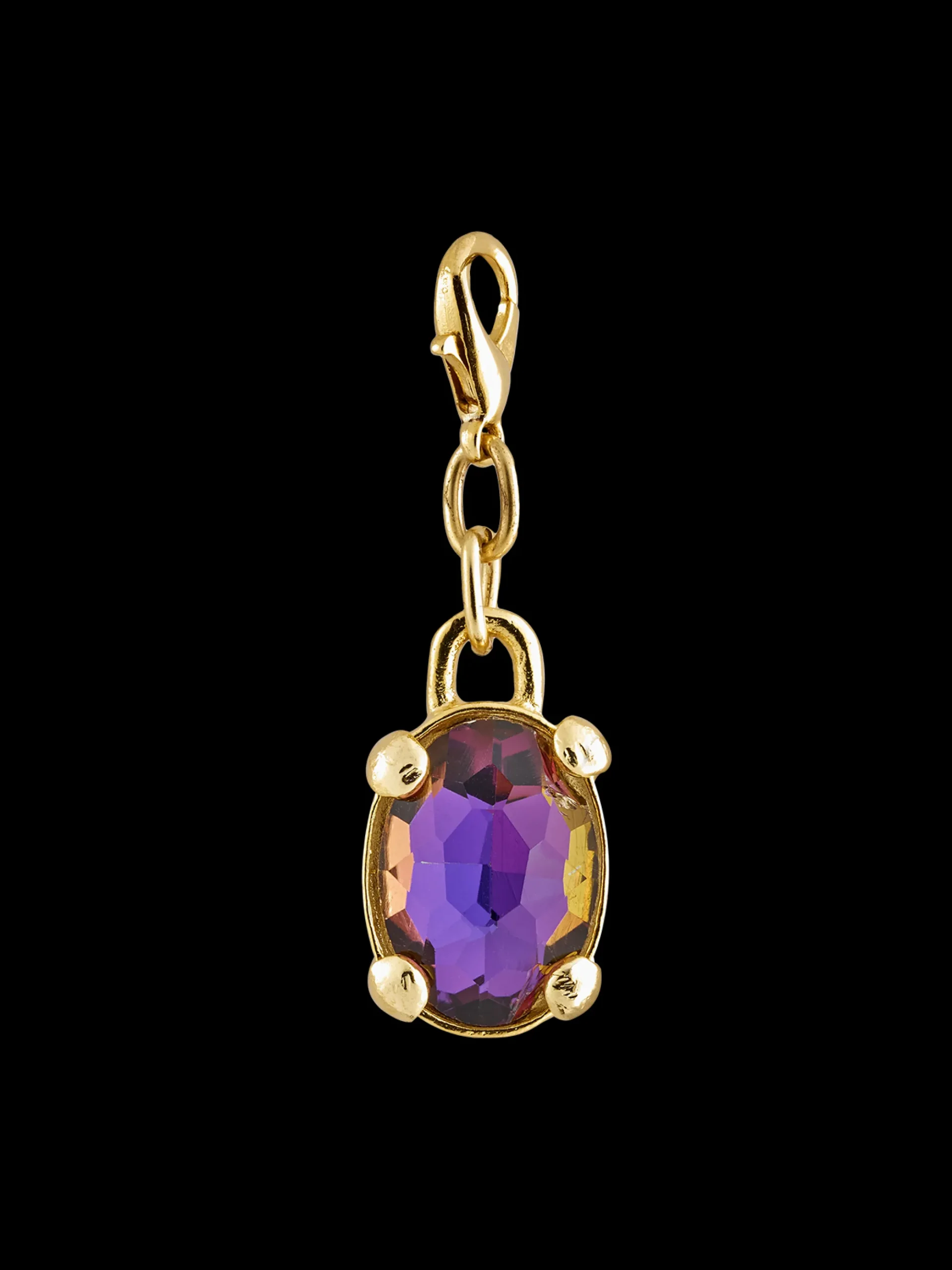 Susmie's Purple Diamond Charm Gold< Mixed Necklaces | Golden