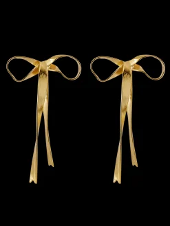 Susmie's Queen Bow Earrings Gold< Golden