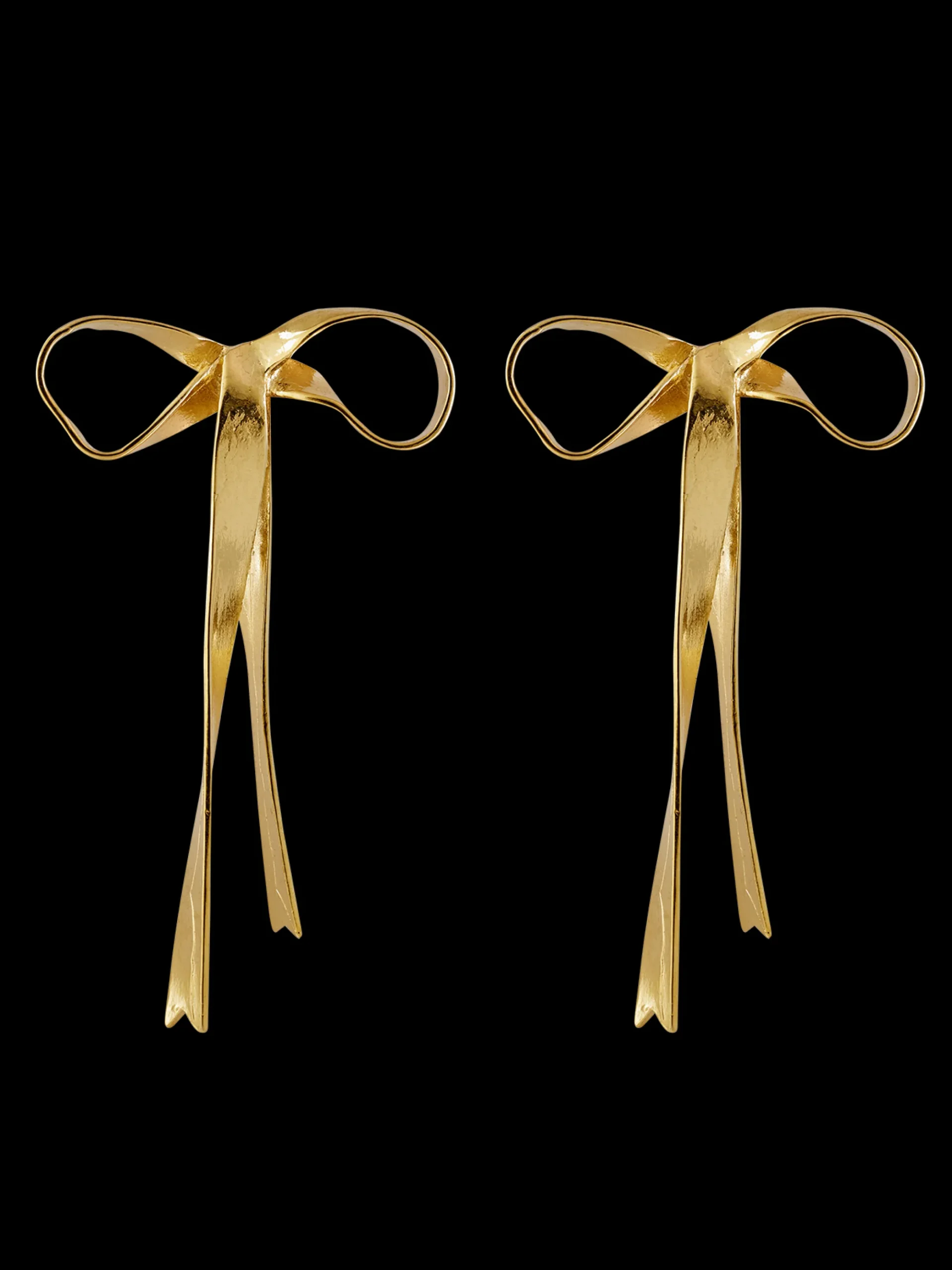 Susmie's Queen Bow Earrings Gold< Golden