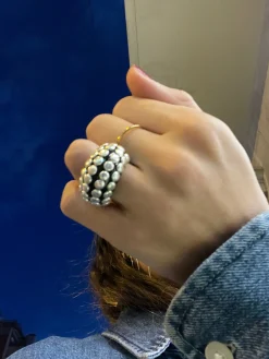 Susmie's Rockin Black Ring< Resin