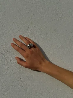 Susmie's Rockin Black Ring< Resin