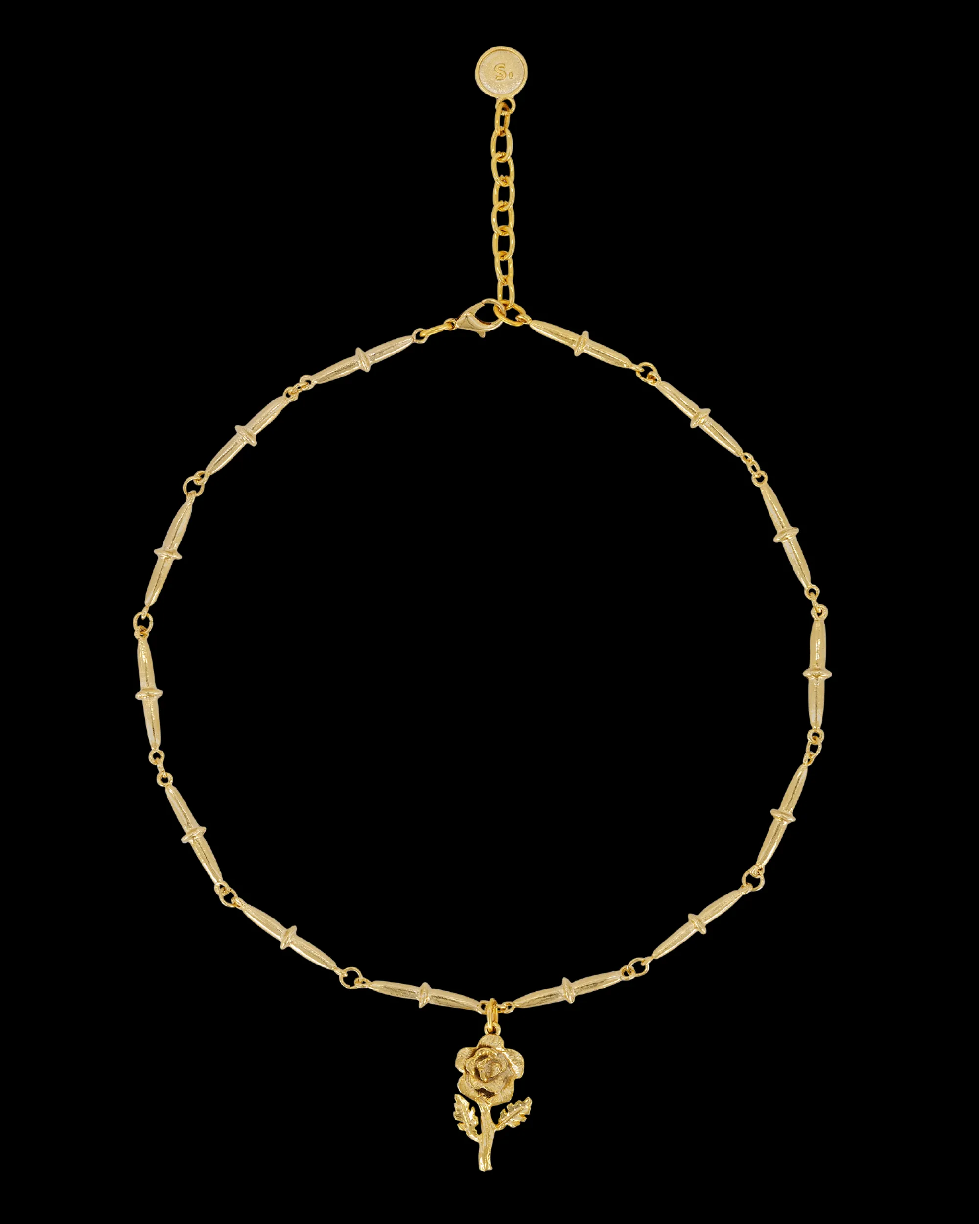 Susmie's Rosa Linda Necklace< Golden