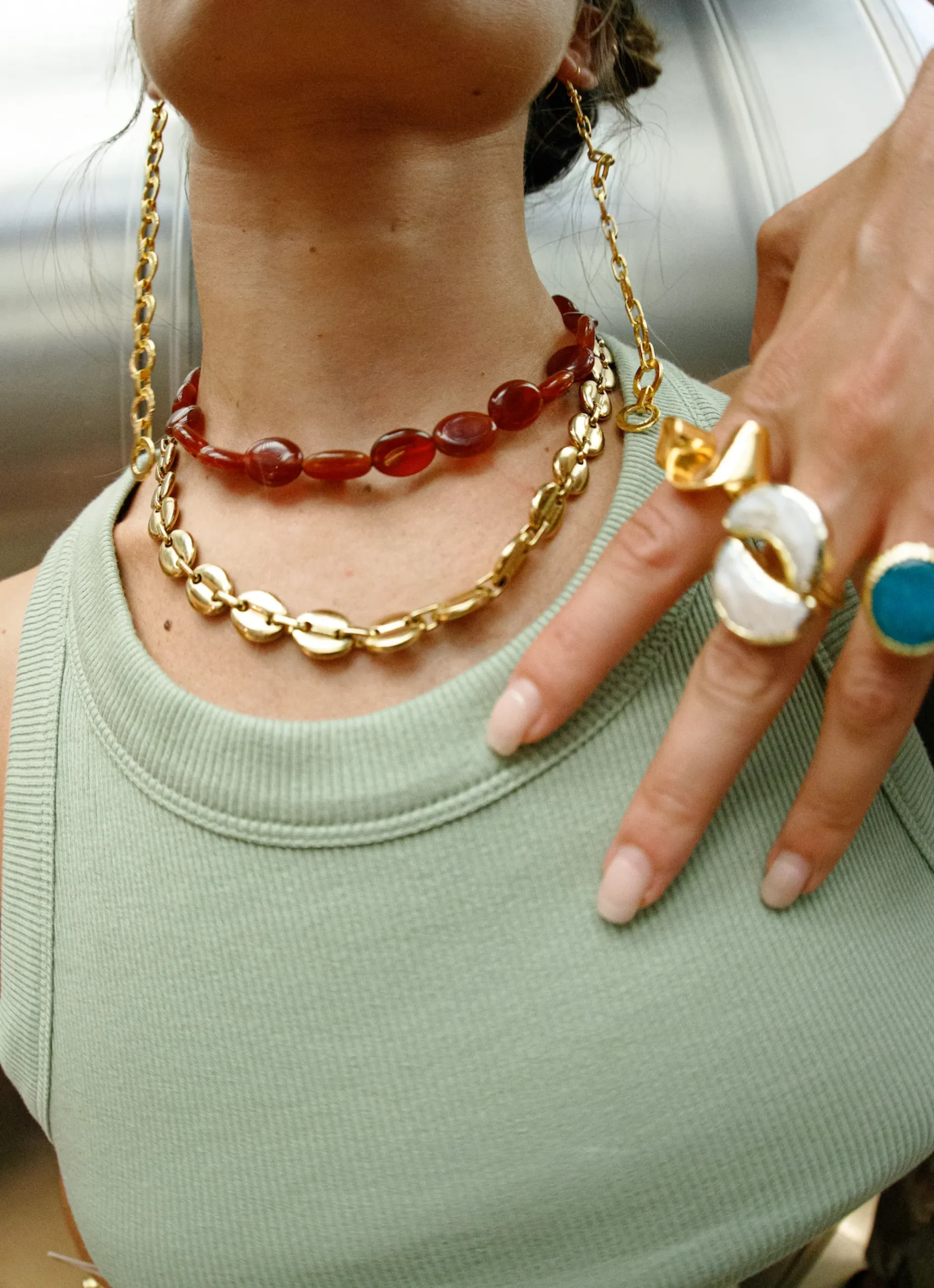 Susmie's Stolen Kiss - Garnet Necklace< Stone