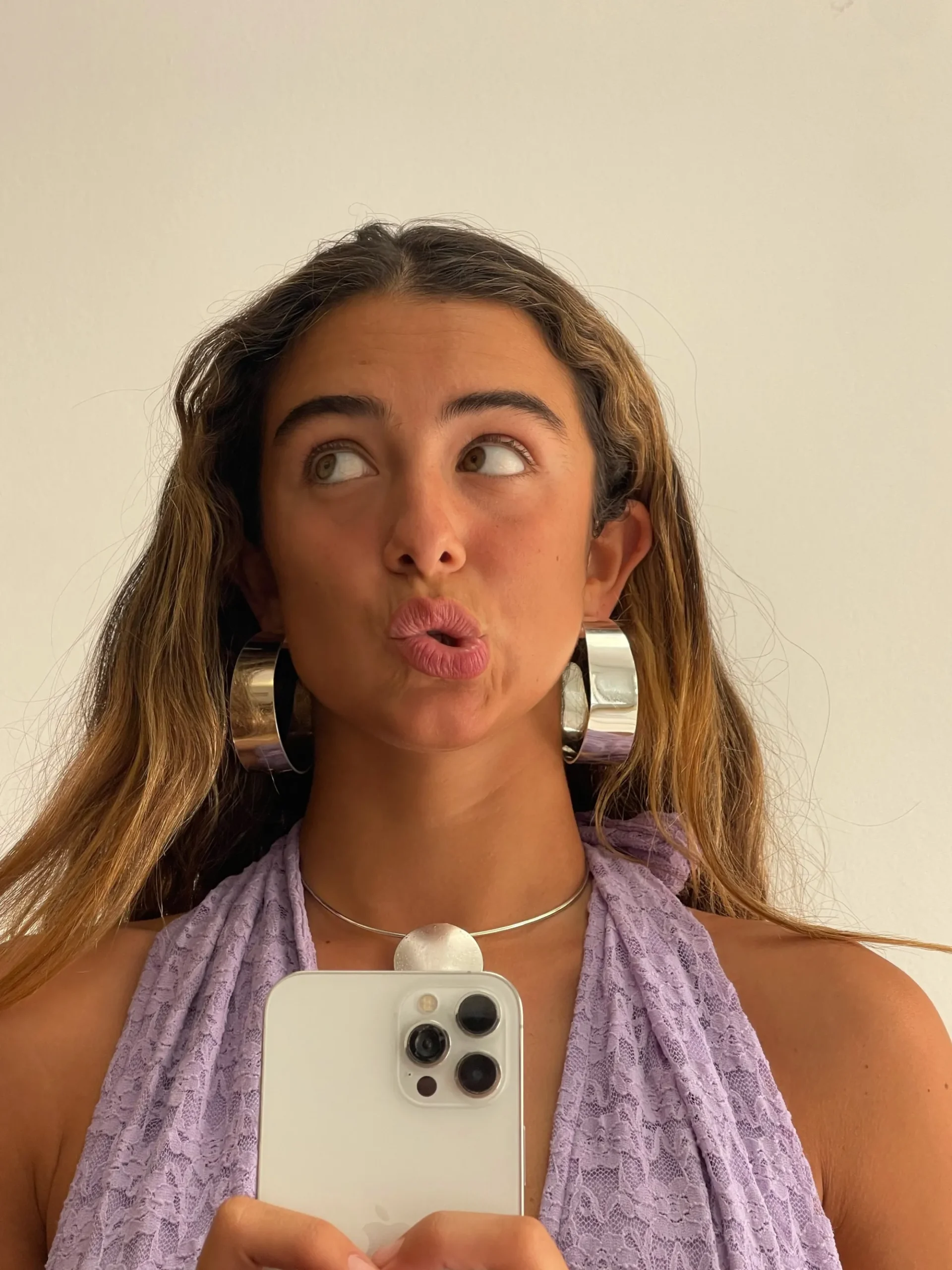 Susmie's Stronger Than Whiskey Hoops Silver< Silver