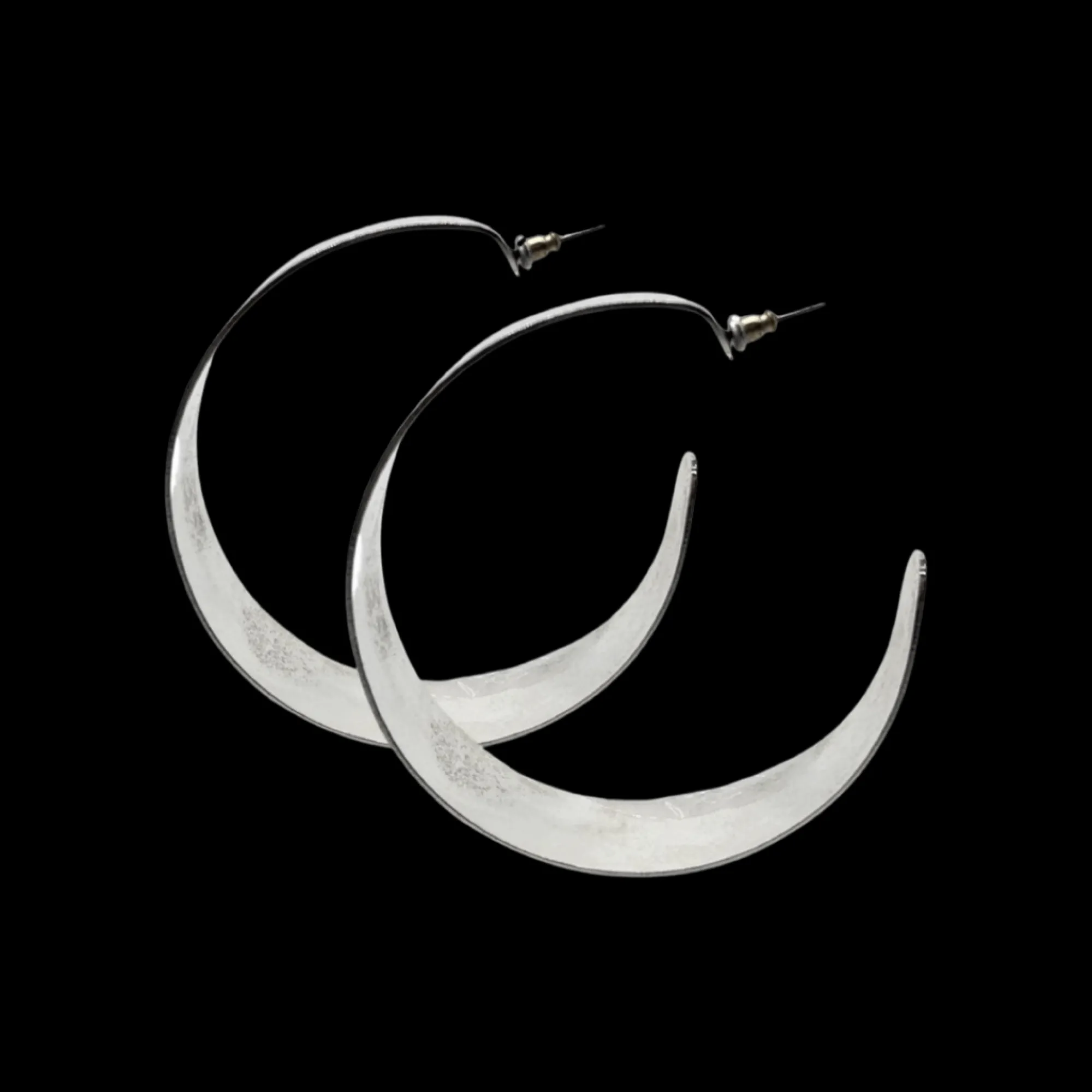Susmie's Stronger Than Whiskey Hoops Silver< Silver