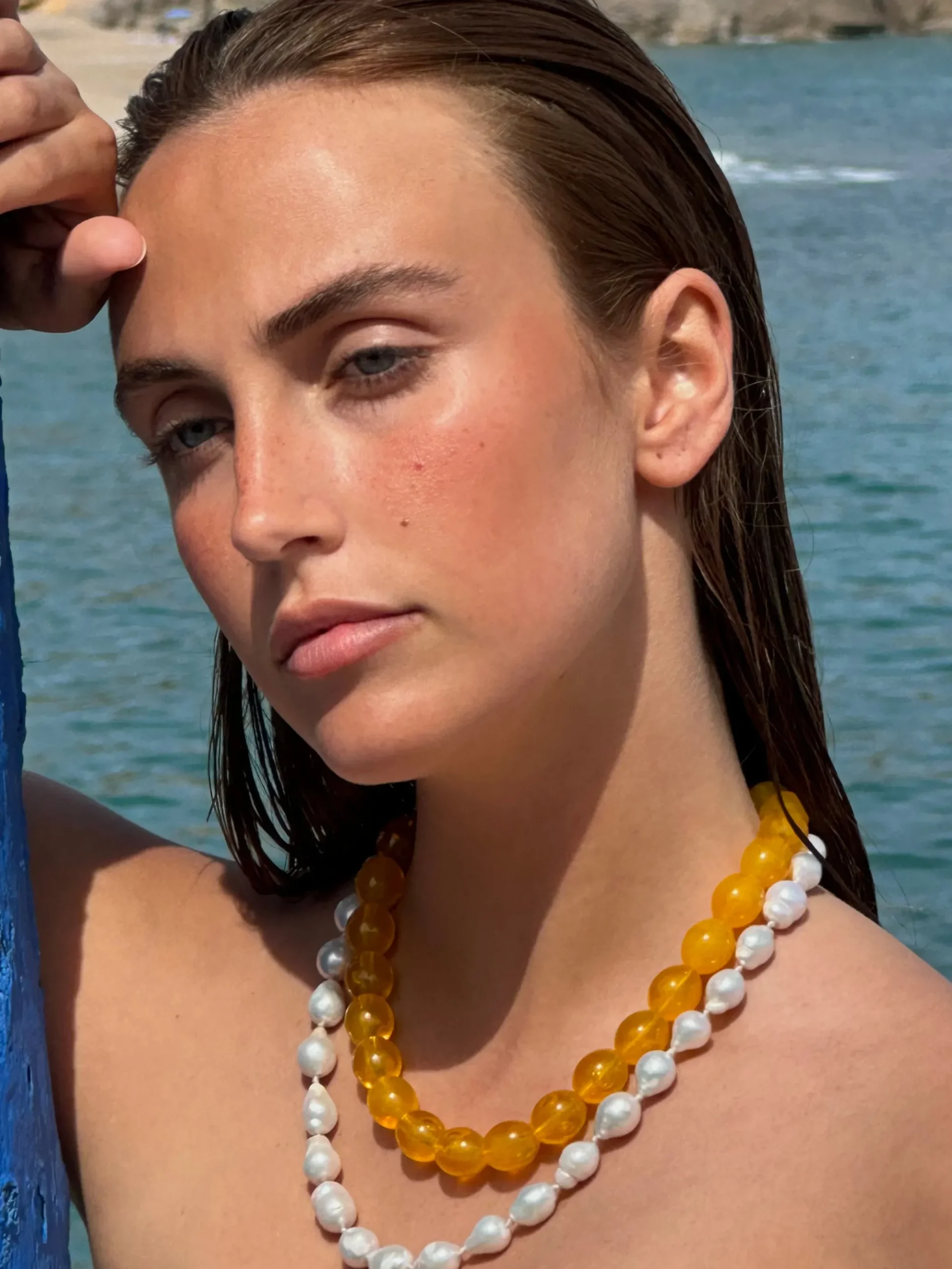 Susmie's Sweet Sun Honey Necklace< Stone